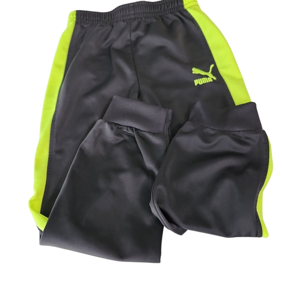 Puma Other - Puma Black and Neon Green Kids Joggers